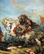Eugene Delacroix Victor Delacroix Attila fragment oil painting on canvas